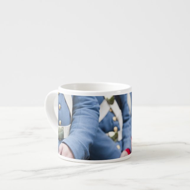 US Civil War-era Marines, military Espresso Cup (Front Left)