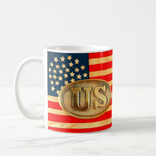 US Civil War Union "Federal" belt buckle  Coffee Mug