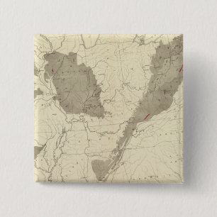 US Coal Fields 15 Cm Square Badge
