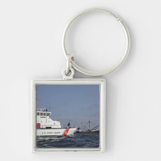 US Coast Guard Cutter Marlin patrols the waters Key Ring (Front)