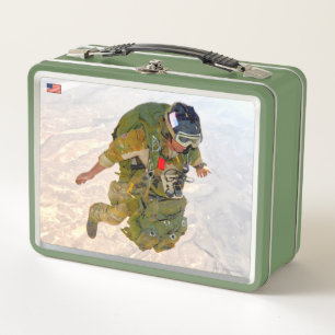 US COMBAT PERSONNEL METAL LUNCH BOX