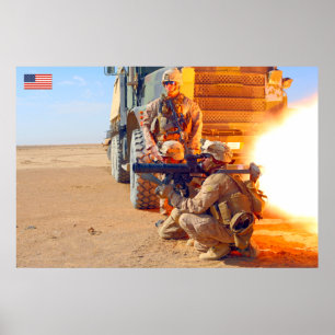 US COMBAT PERSONNEL POSTER