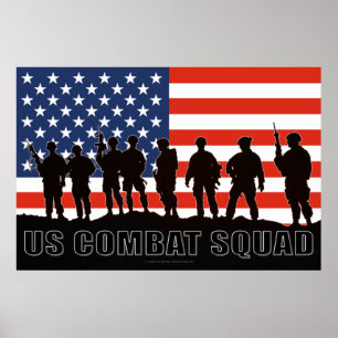 US COMBAT PERSONNEL POSTER