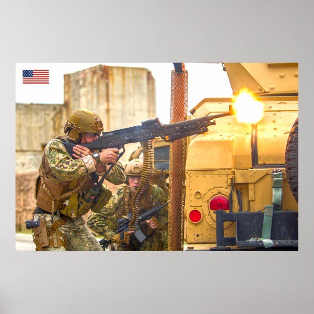 US COMBAT PERSONNEL POSTER (Front)