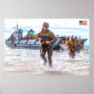 US COMBAT PERSONNEL POSTER