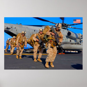 US COMBAT PERSONNEL POSTER