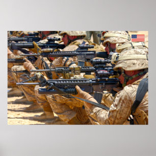 US COMBAT PERSONNEL POSTER