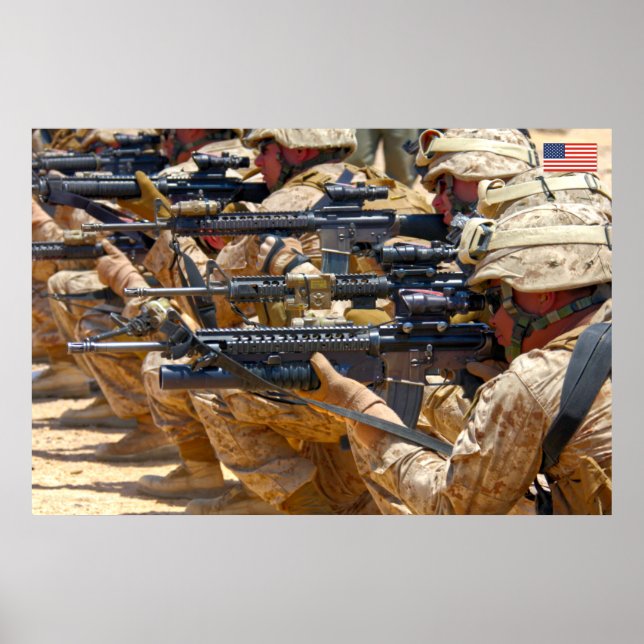 US COMBAT PERSONNEL POSTER (Front)