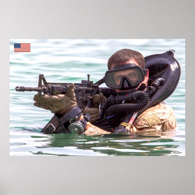 US COMBAT PERSONNEL POSTER (Front)