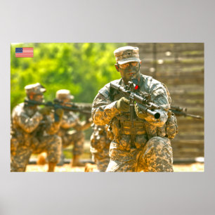 US COMBAT PERSONNEL POSTER