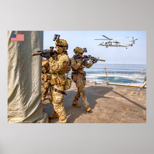 US COMBAT PERSONNEL POSTER (Front)