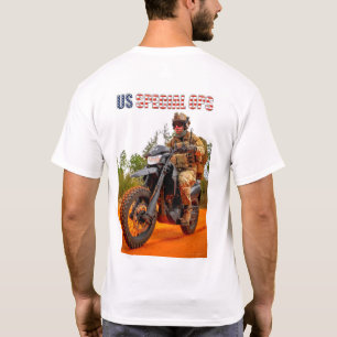 US COMBAT SQUAD - US Special Ops Motorcycle T-Shirt