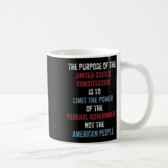 Us Constitution Defender Clarification Pro Republi Coffee Mug (Right)