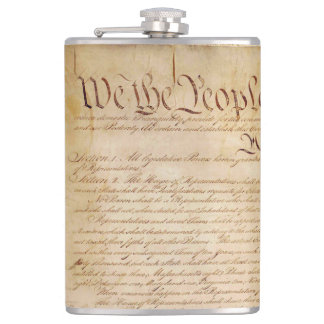 US CONSTITUTION HIP FLASK