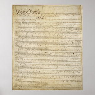 US Constitution Poster