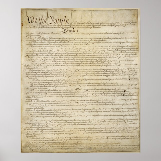 US Constitution Poster (Front)