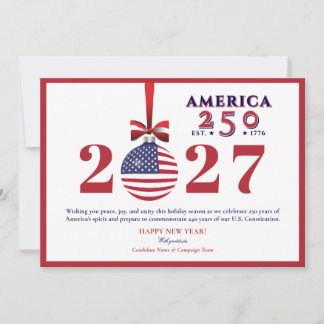 US Constitution "We the People" America 250 - 2027 Holiday Card