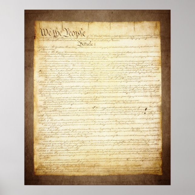 US Constitution We The People Poster (Front)