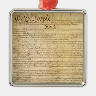 US Constitutional Freedoms - Know Your Rights! Metal Tree Decoration