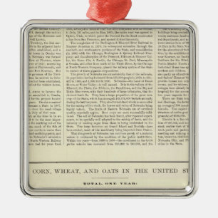 US Corn, Wheat, and Oats, 1870-1891 2 Metal Tree Decoration