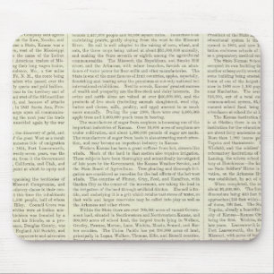 US Corn, Wheat, and Oats, 1870-1891 Mouse Pad