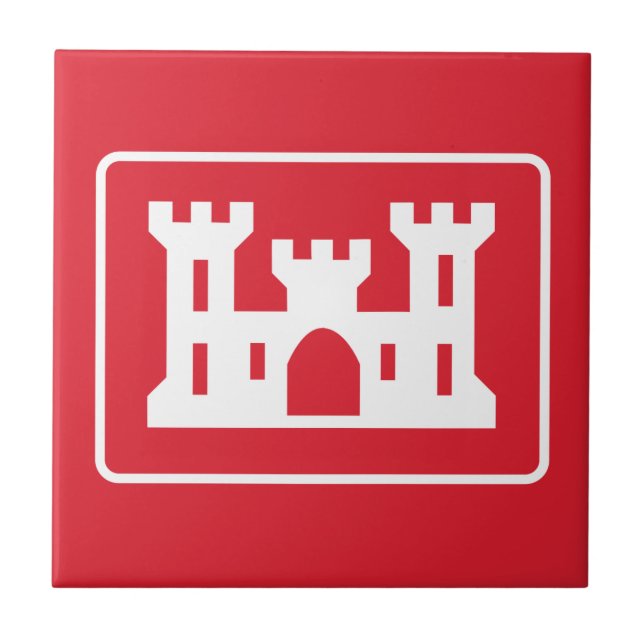 US Corps of Engineers DOD Military Ceramic Tile (Front)