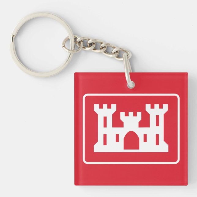 US Corps of Engineers DOD Military Key Ring (Front)