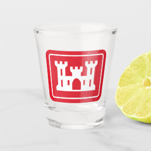 US Corps of Engineers DOD Military Shot Glass