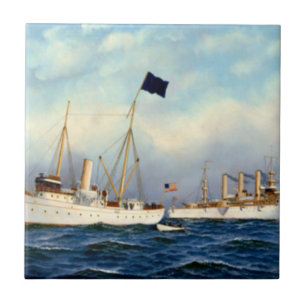 US Cruiser Brooklyn 1897 Ceramic Tile