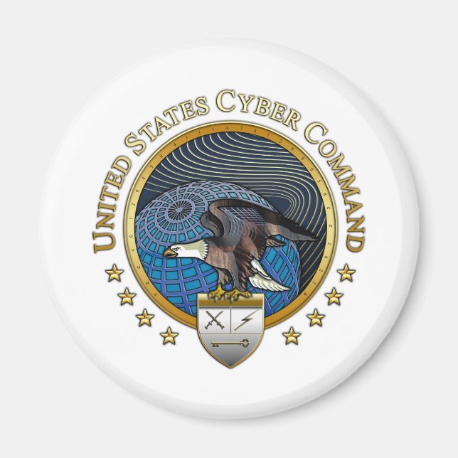 US Cyber Command Magnet (Front)