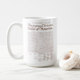 US Declaration of Independence Coffee Mug