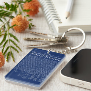 US Declaration of Independence Key Ring