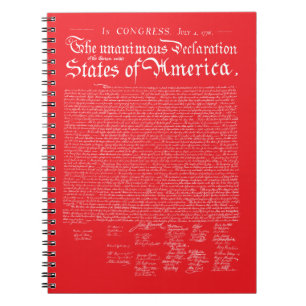 US Declaration of Independence Notebook