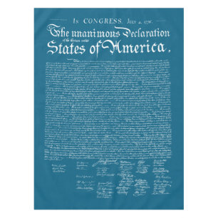 US Declaration of Independence Tablecloth