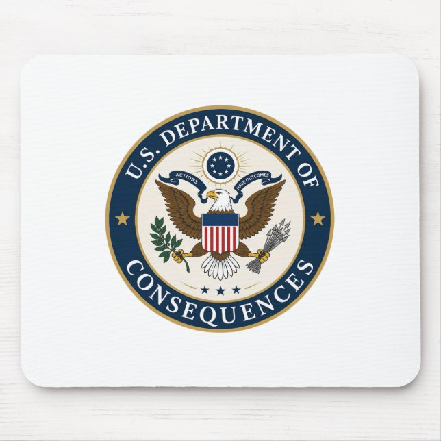 us department of consequences mouse pad (Front)