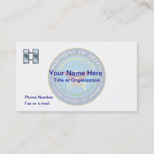 US Department of Defence O3 Business Card