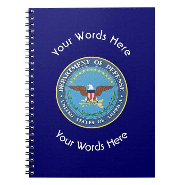 US Department of Defence Shield Notebook (Front)