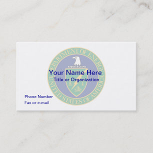 US Department of Energy Business Card