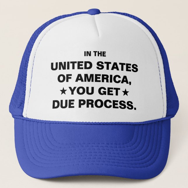 US Due Process Trucker Hat (Front)