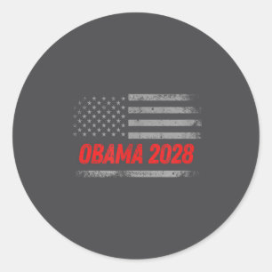 Us Election Designs By Ab Unisex-adults Obama 2028 Classic Round Sticker