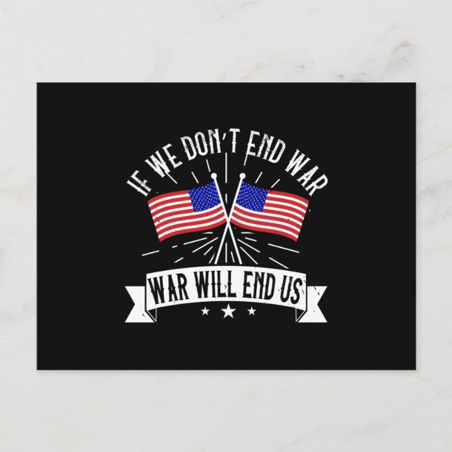 US Election - Either Peace Or Freedom Postcard (Front)