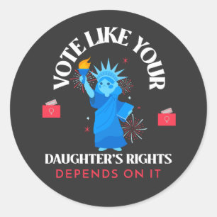 US elections 2024 Classic Round Sticker