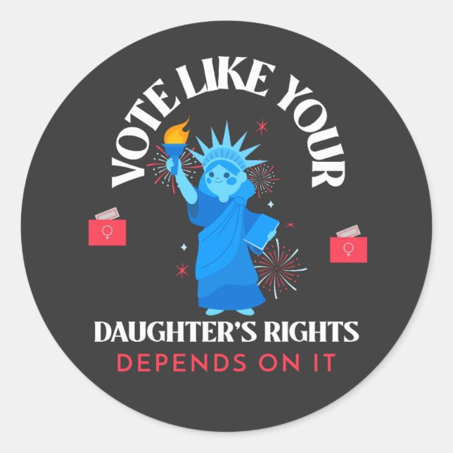 US elections 2024 Classic Round Sticker (Front)