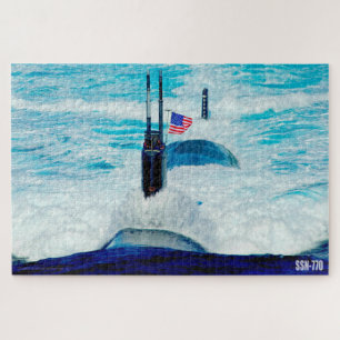 US FAST ATTACK SUBMARINE – SSN-770 (20x30 INCH) Jigsaw Puzzle