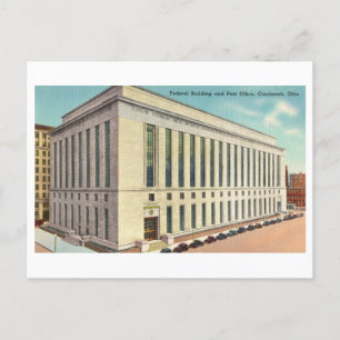 US Federal Building in Cincinnati, Ohio, Vintage Postcard