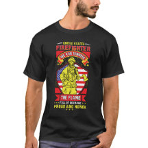 US Firefighter Proud and Honour Stylish Tee Design