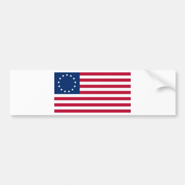 US flag 13 stars Betsy Ross Bumper Sticker (Front)