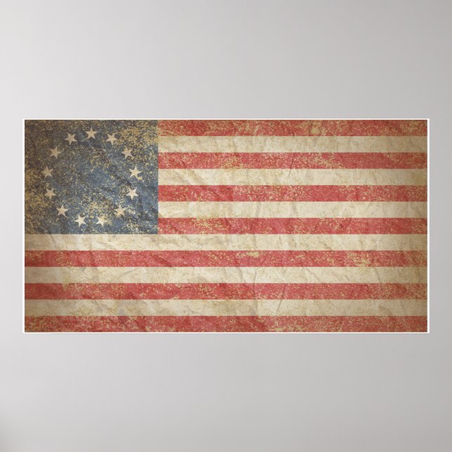 US Flag 1776 Poster (Front)