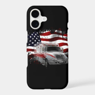 US Flag Ambulance phone case EMT Paramedic