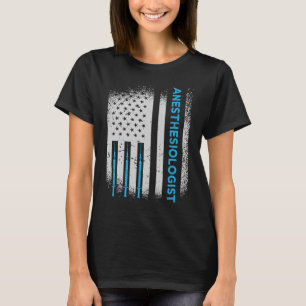 Us Flag Anaesthesiologist T-Shirt